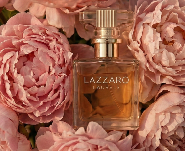 Top seller perfume in rose petals
