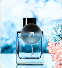 Ocean-inspired perfume bottle